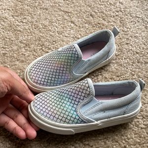 CANVAS SLIP ON MERMAID SHOES